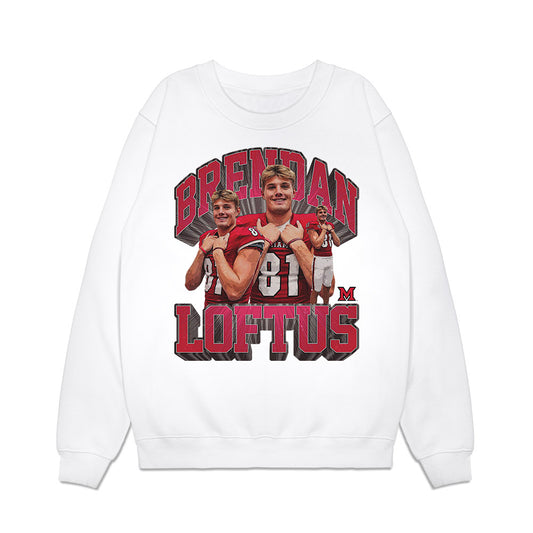 Miami of Ohio - NCAA Football : Brendan Loftus - Collage Premium Crewneck Sweatshirt-0