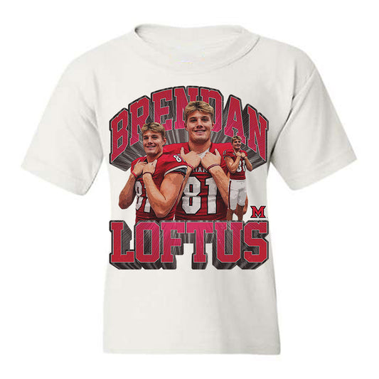 Miami of Ohio - NCAA Football : Brendan Loftus - Collage Youth T-Shirt-0