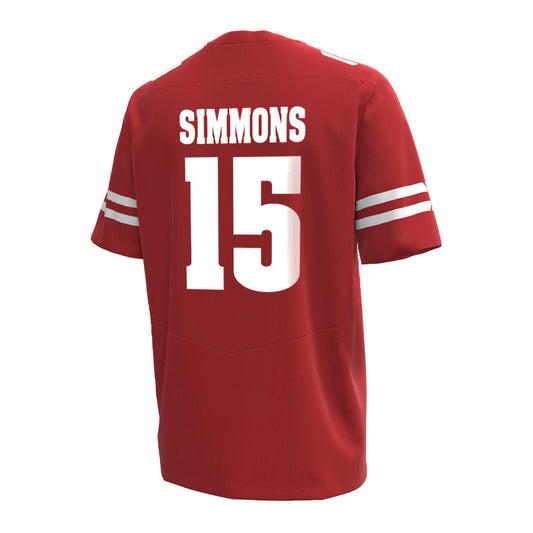 Wisconsin - NCAA Football : Hunter Simmons - Under Armour® Football Jersey-0