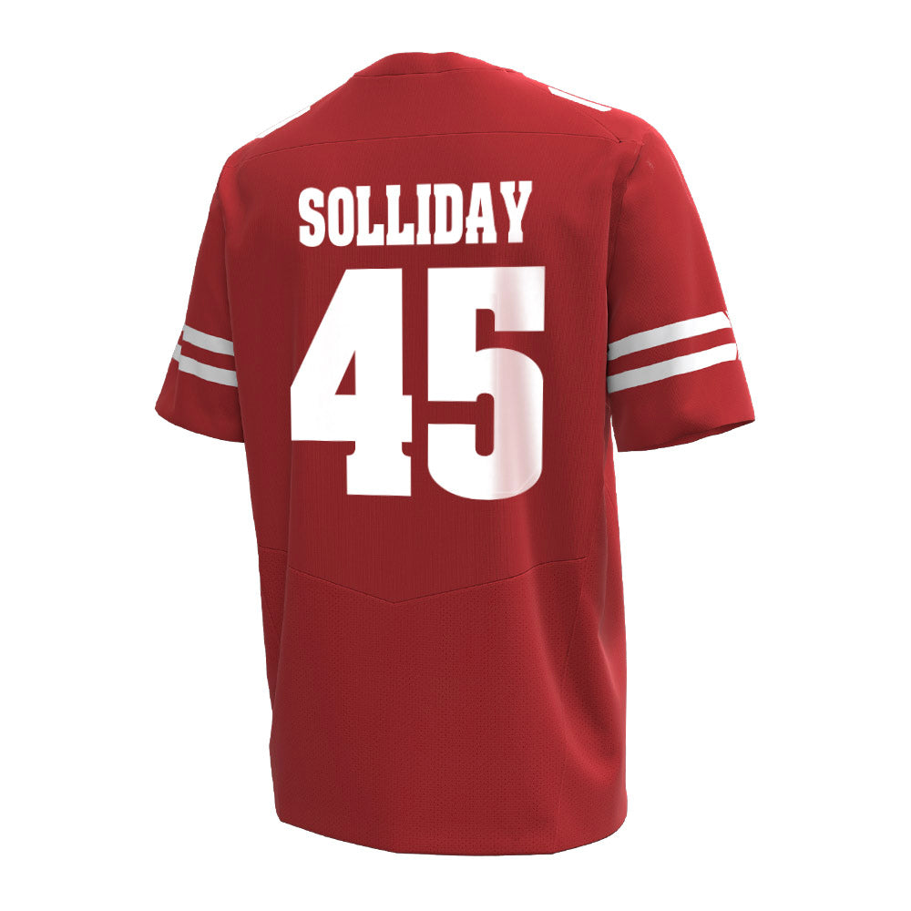 Wisconsin - NCAA Football : Garrison Solliday - Under Armour® Football Jersey-1