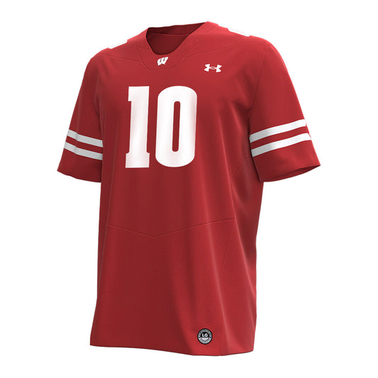 Wisconsin - NCAA Football : Gideon Ituka - Under Armour® Football Jersey-0