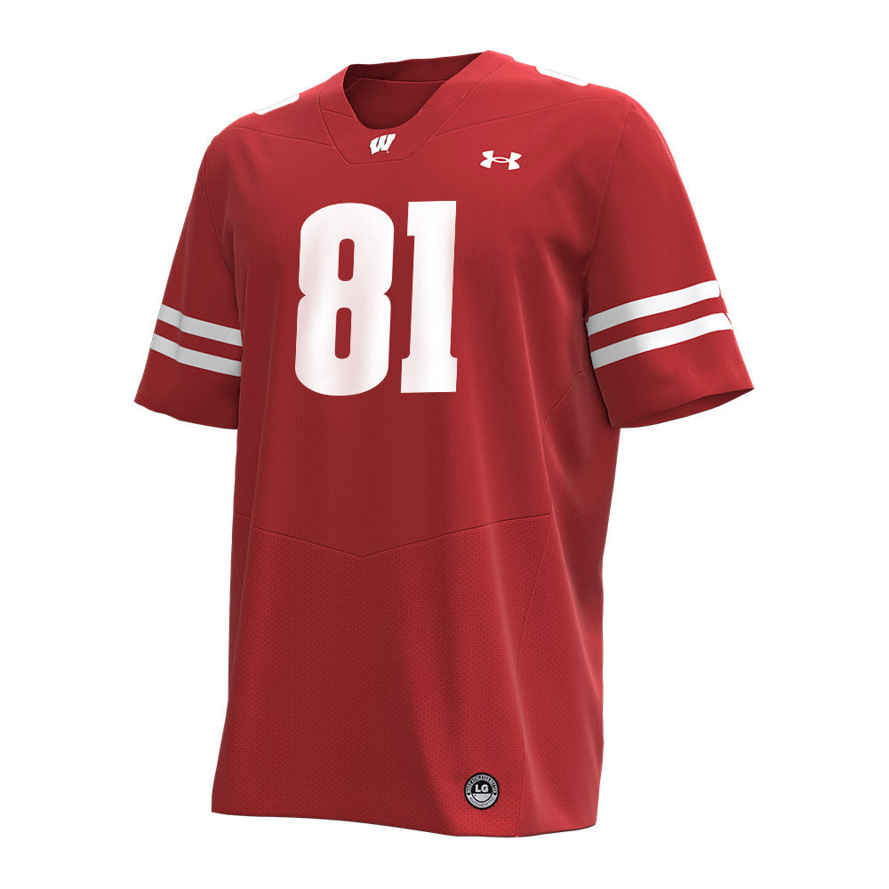 Wisconsin - NCAA Football : Mason Kelley - Under Armour® Football Jersey-0