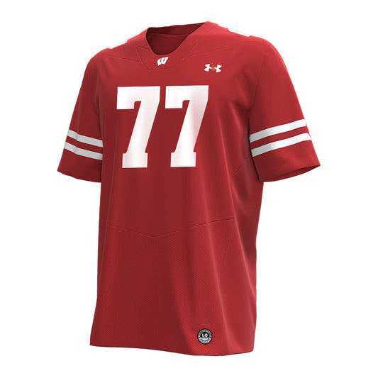 Wisconsin - NCAA Football : Peyton Lange - Under Armour® Football Jersey-0