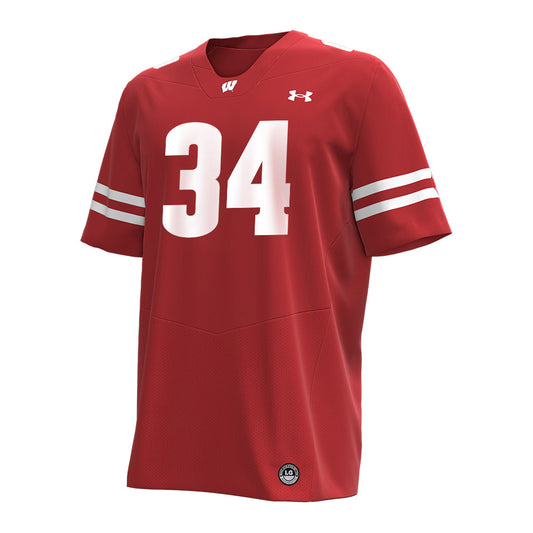 Wisconsin - NCAA Football : Charlie Jarvis - Under Armour® Football Jersey-0