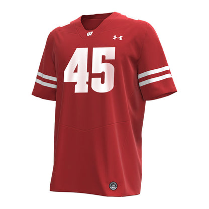 Wisconsin - NCAA Football : Garrison Solliday - Under Armour® Football Jersey-0