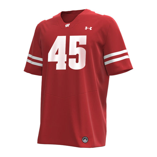 Wisconsin - NCAA Football : Garrison Solliday - Under Armour® Football Jersey-0