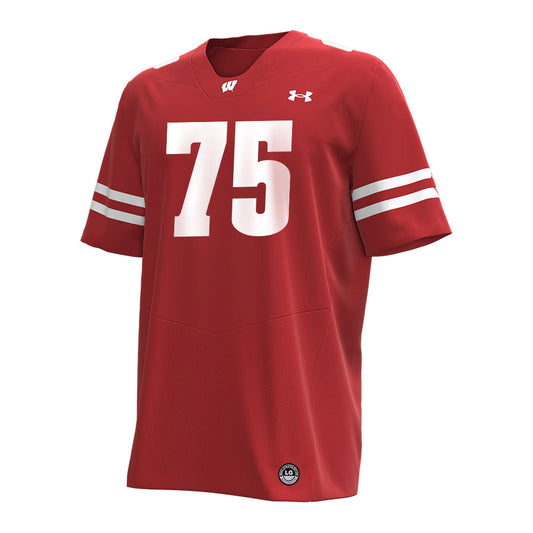 Wisconsin - NCAA Football : Emerson Mandell - Under Armour® Football Jersey-0