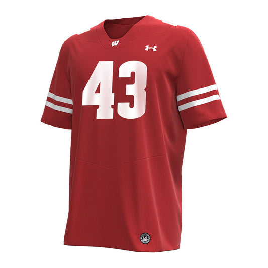 Wisconsin - NCAA Football : Grover Bortolotti - Under Armour® Football Jersey-0