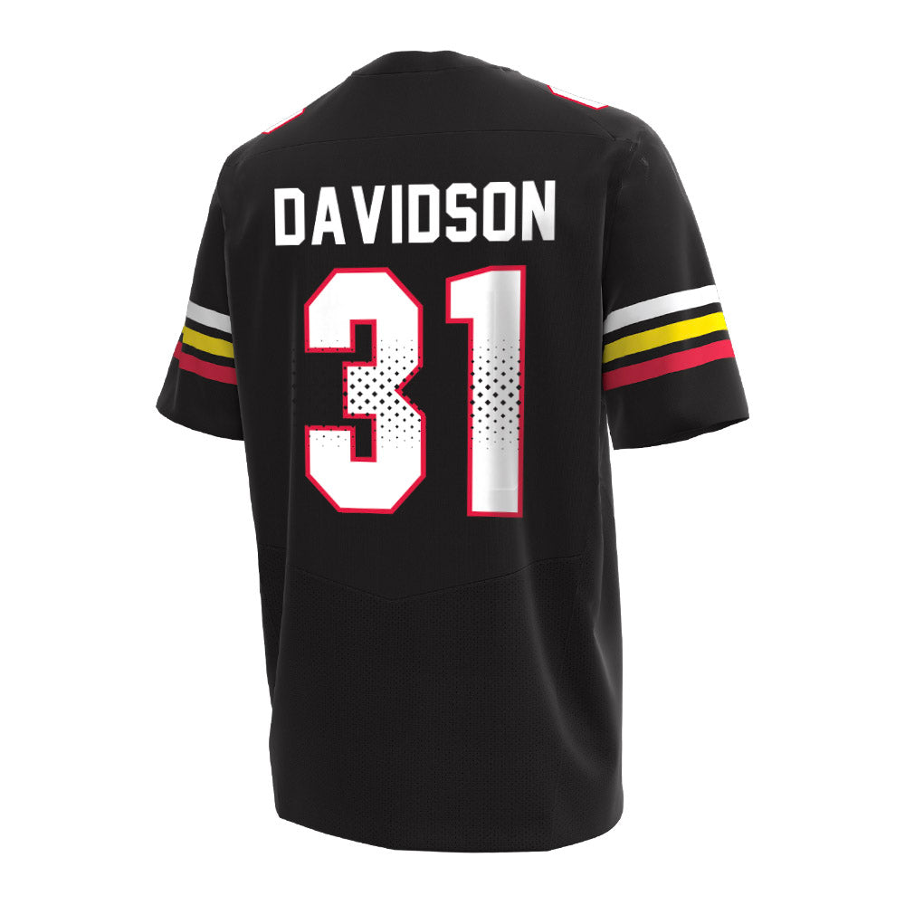 Maryland - NCAA Men's Lacrosse : Trace Davidson - Under Armour® Football Jersey-1