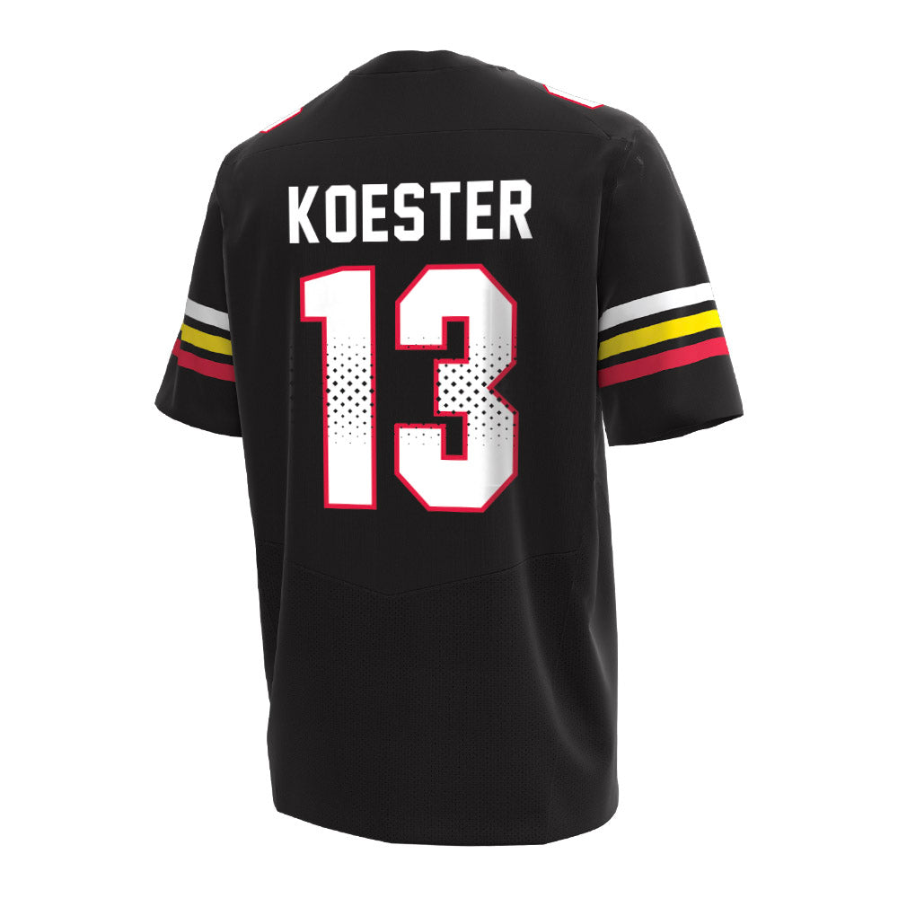 Maryland - NCAA Baseball : Logan Koester - Under Armour® Football Jersey-1