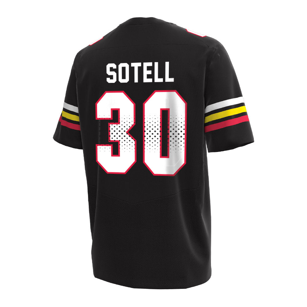 Maryland - NCAA Men's Basketball : Lukas Sotell - Under Armour® Football Jersey-1