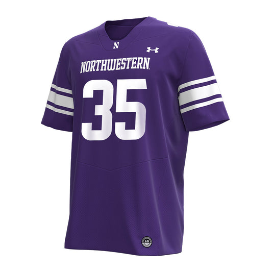 Northwestern - NCAA Baseball : Sam Michel - Under Armour® Football Jersey-0