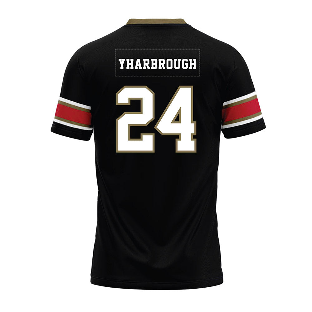 Miami of Ohio - NCAA Football : Mychal Yharbrough - Black Premium Football Jersey-1