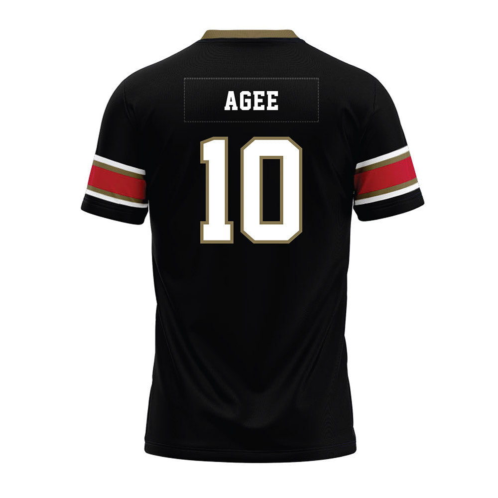 Miami of Ohio - NCAA Football : Jermaine Agee - Black Premium Football Jersey-1