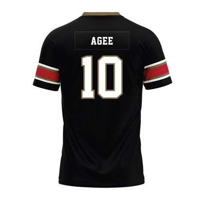 Miami of Ohio - NCAA Football : Jermaine Agee - Black Premium Football Jersey-1