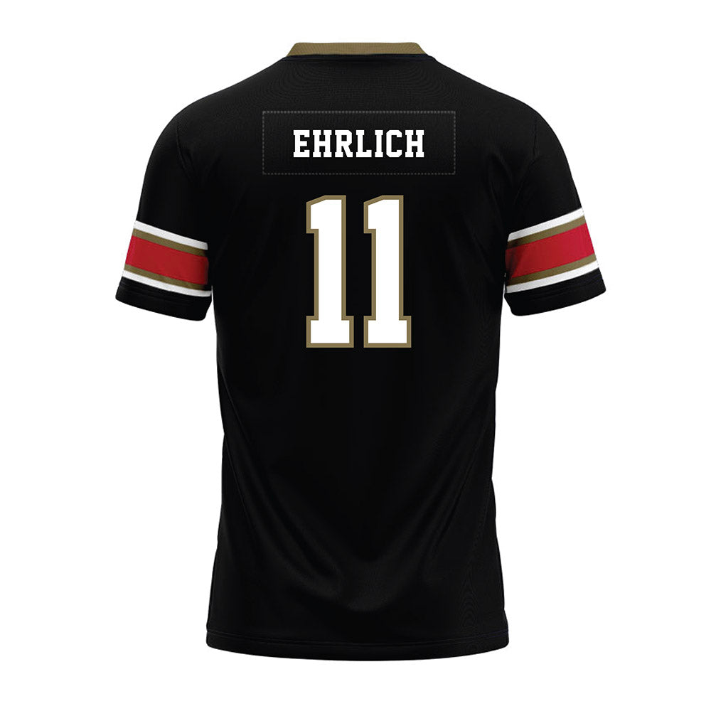 Miami of Ohio - NCAA Football : Noah Ehrlich - Black Premium Football Jersey-1