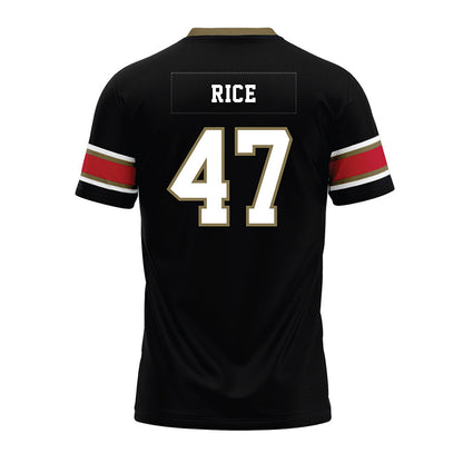 Miami of Ohio - NCAA Football : Brach Rice - Black Premium Football Jersey-1