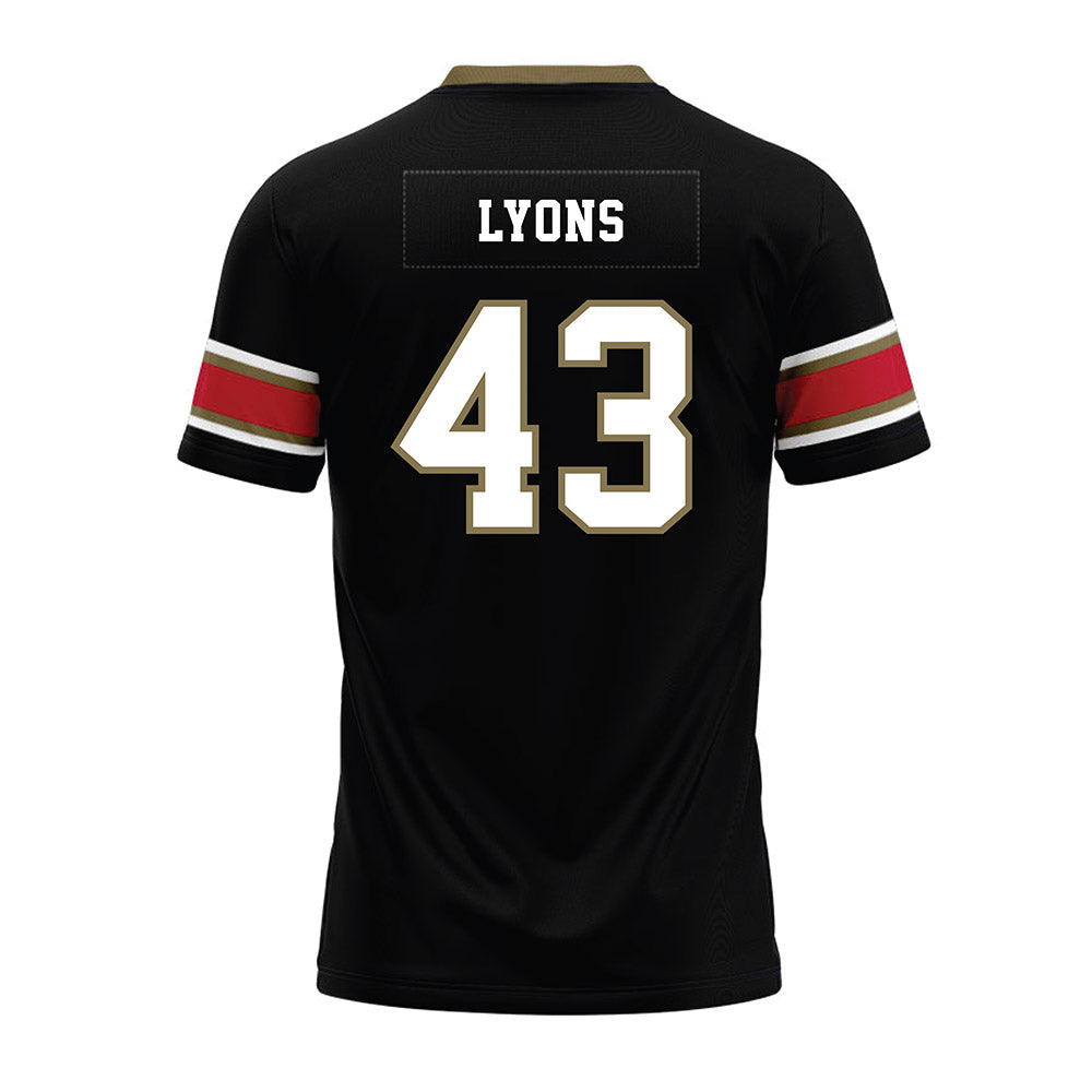Miami of Ohio - NCAA Football : Grant Lyons - Black Premium Football Jersey-1