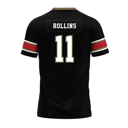 Miami of Ohio - NCAA Football : Isaiah Rollins - Black Premium Football Jersey-1