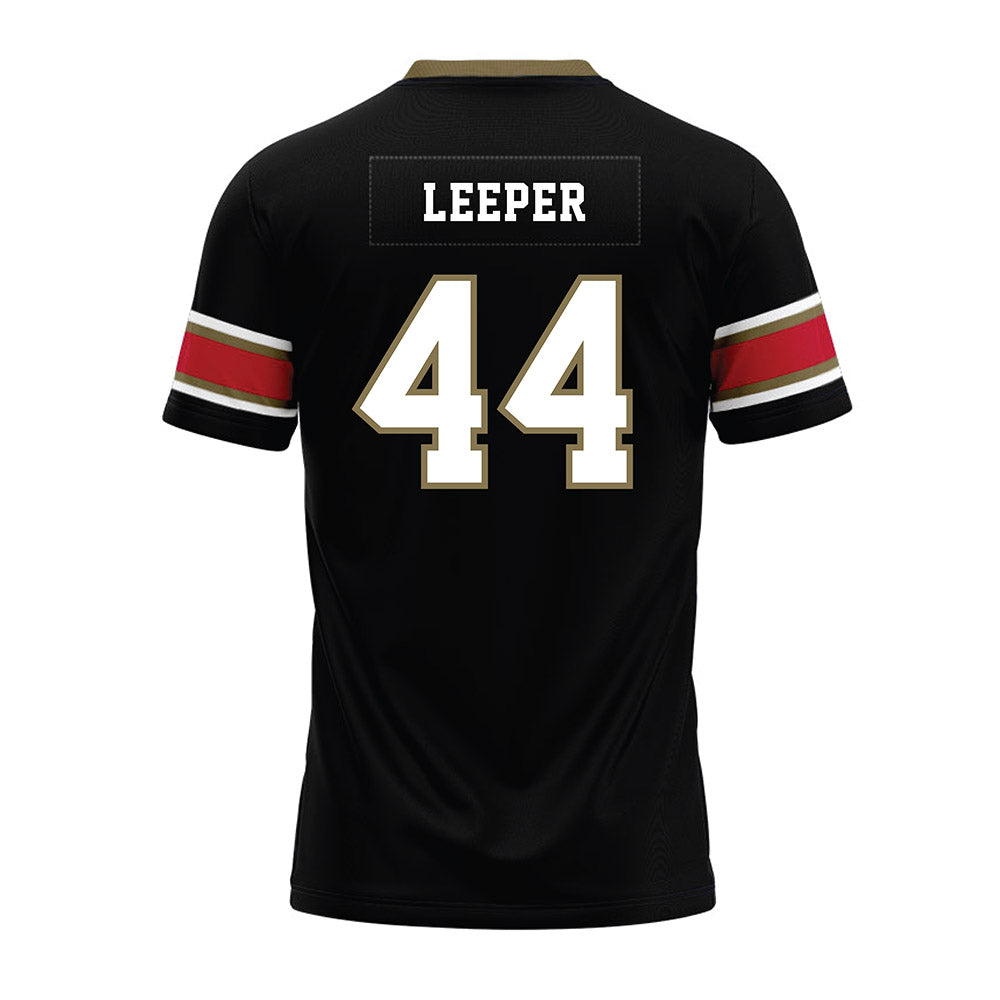 Miami of Ohio - NCAA Football : Grant Leeper - Black Premium Football Jersey-1