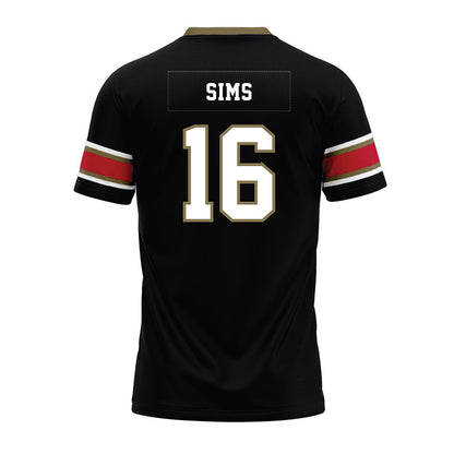 Miami of Ohio - NCAA Football : Ryan Sims - Black Premium Football Jersey-1