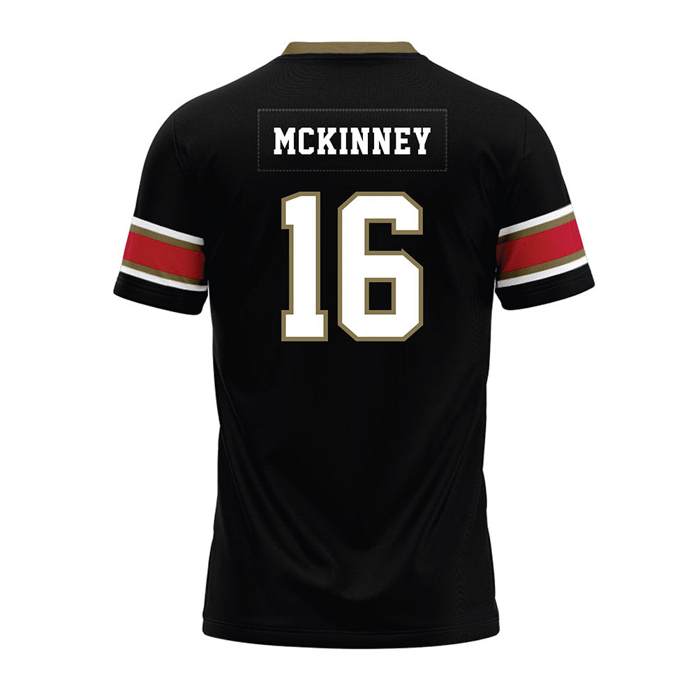 Miami of Ohio - NCAA Football : Christian McKinney - Black Premium Football Jersey-1