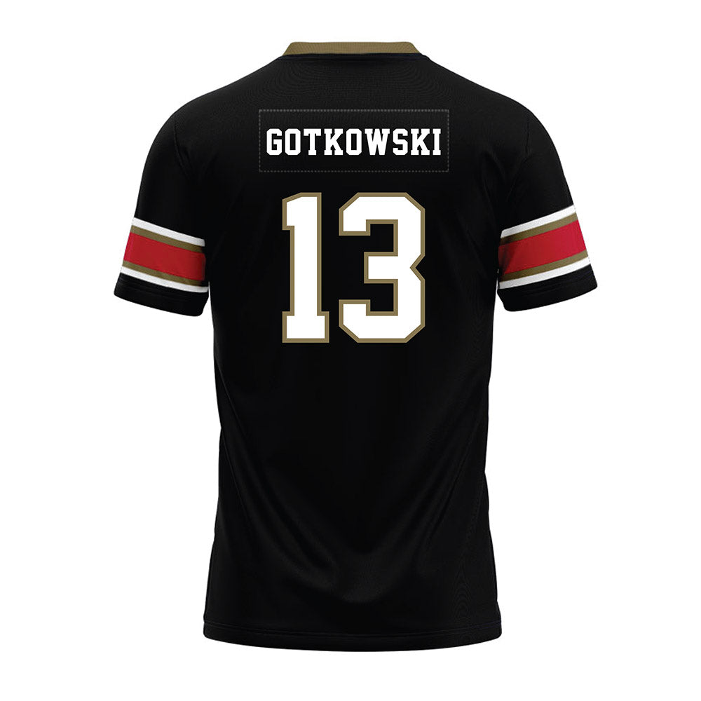 Miami of Ohio - NCAA Football : Thomas Gotkowski - Black Premium Football Jersey-1