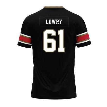 Miami of Ohio - NCAA Football : Andrew Lowry - Black Premium Football Jersey-1