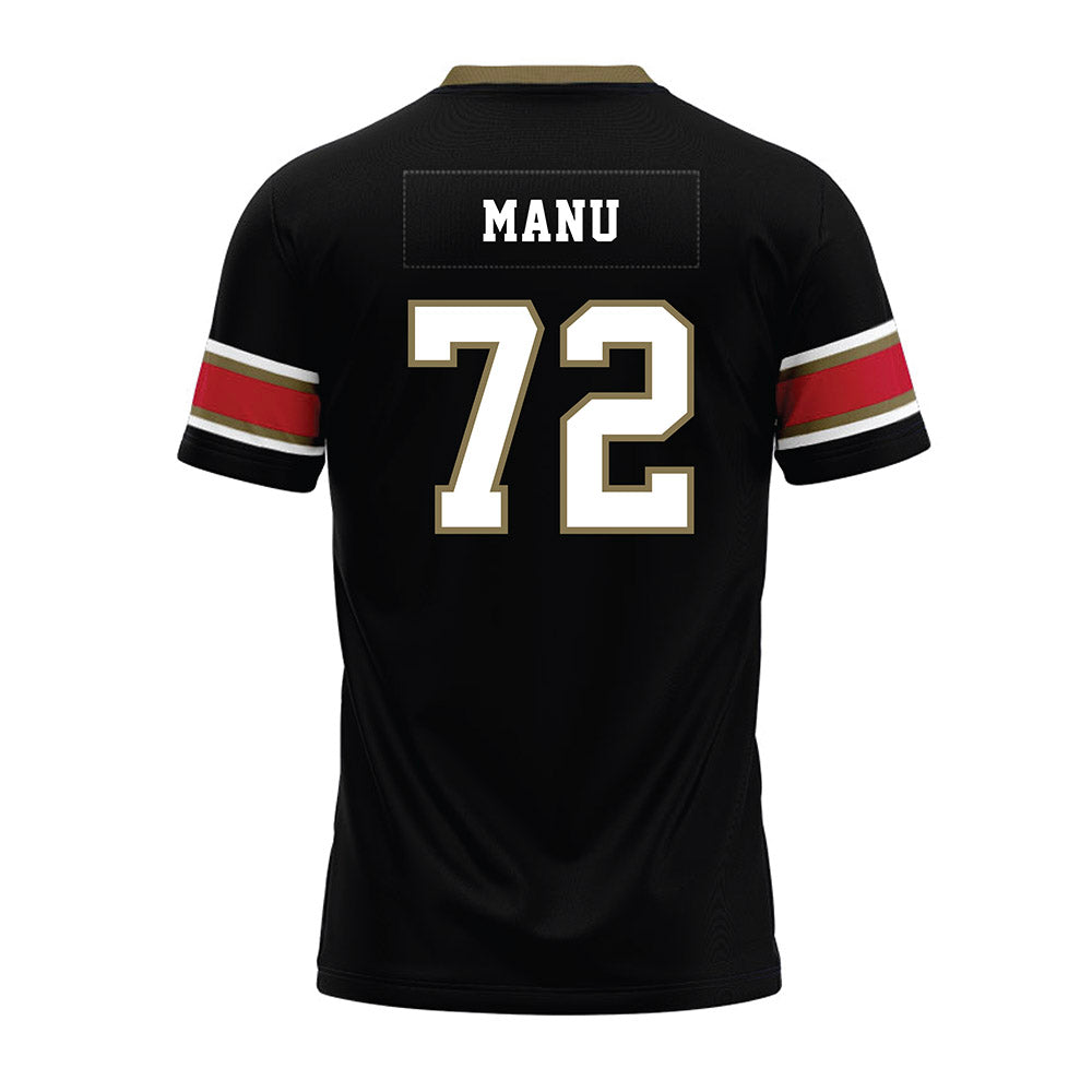 Miami of Ohio - NCAA Football : Kris Manu - Black Premium Football Jersey-1