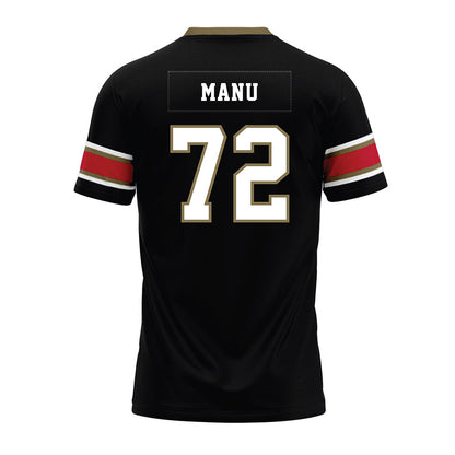 Miami of Ohio - NCAA Football : Kris Manu - Black Premium Football Jersey-1