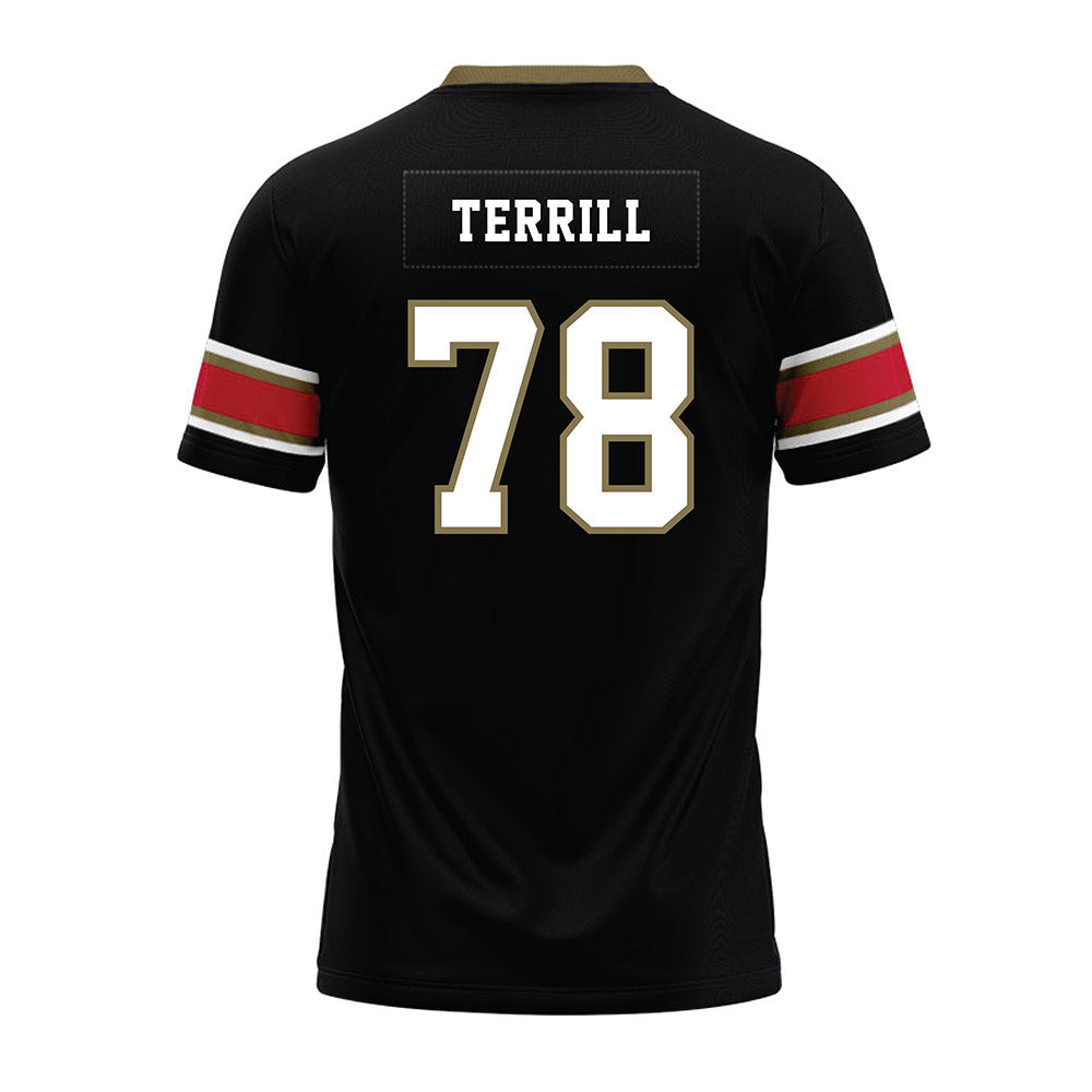 Miami of Ohio - NCAA Football : Drew Terrill - Black Premium Football Jersey-1