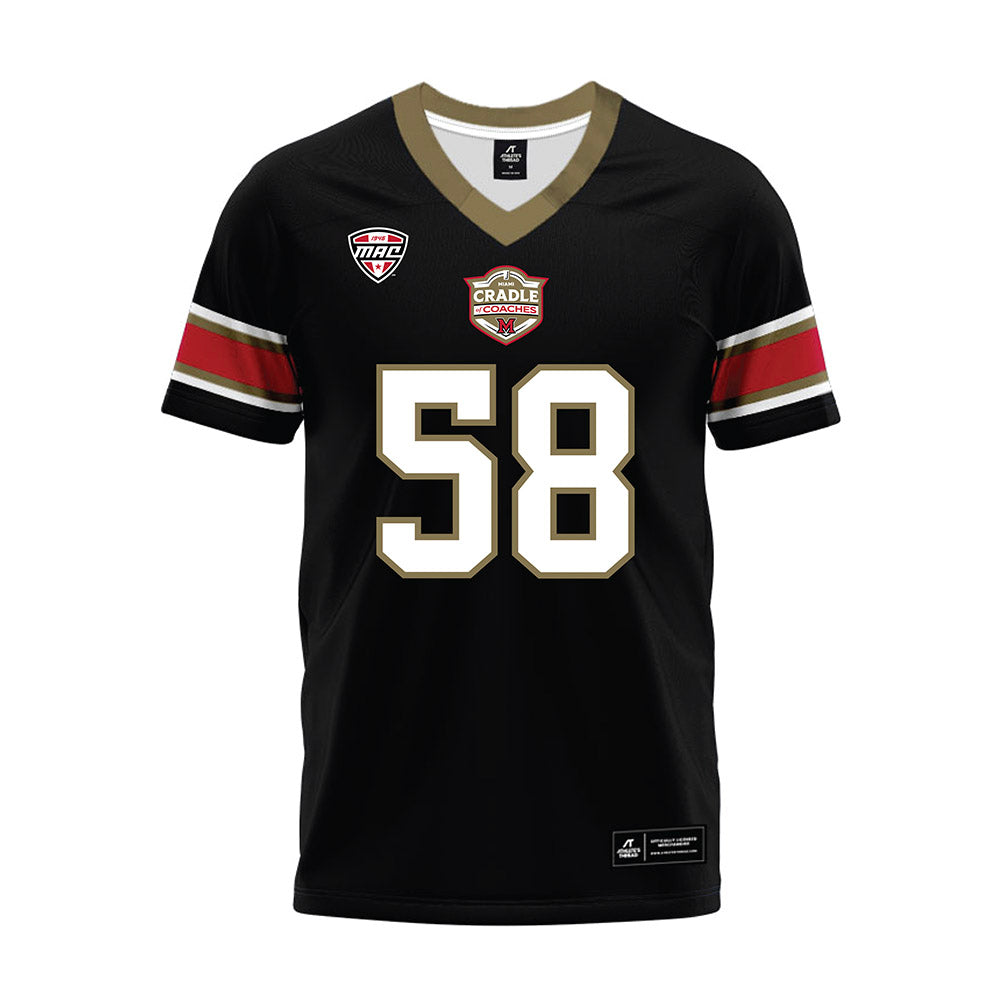 Miami of Ohio - NCAA Football : Gray Maultsby - Black Premium Football Jersey-0