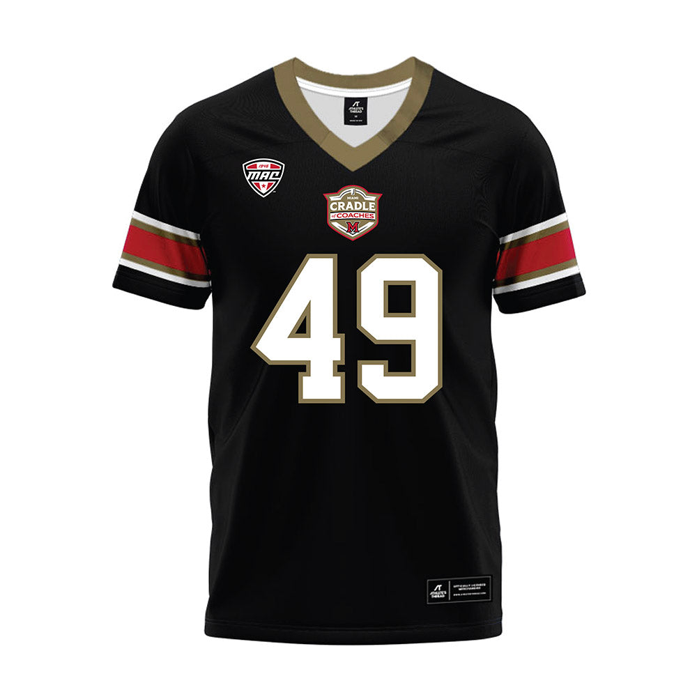 Miami of Ohio - NCAA Football : Anthony Ludington - Black Premium Football Jersey-0
