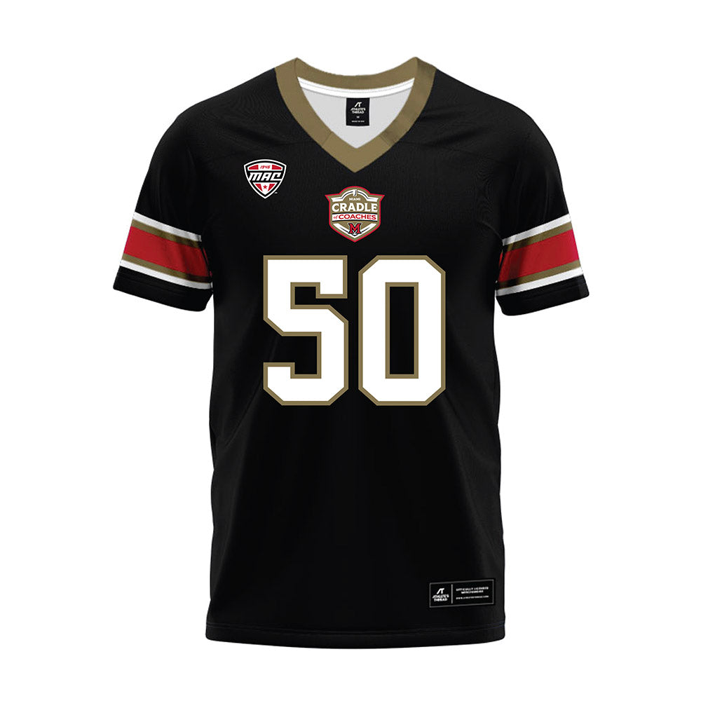 Miami of Ohio - NCAA Football : Jayden Fuller - Black Premium Football Jersey-0