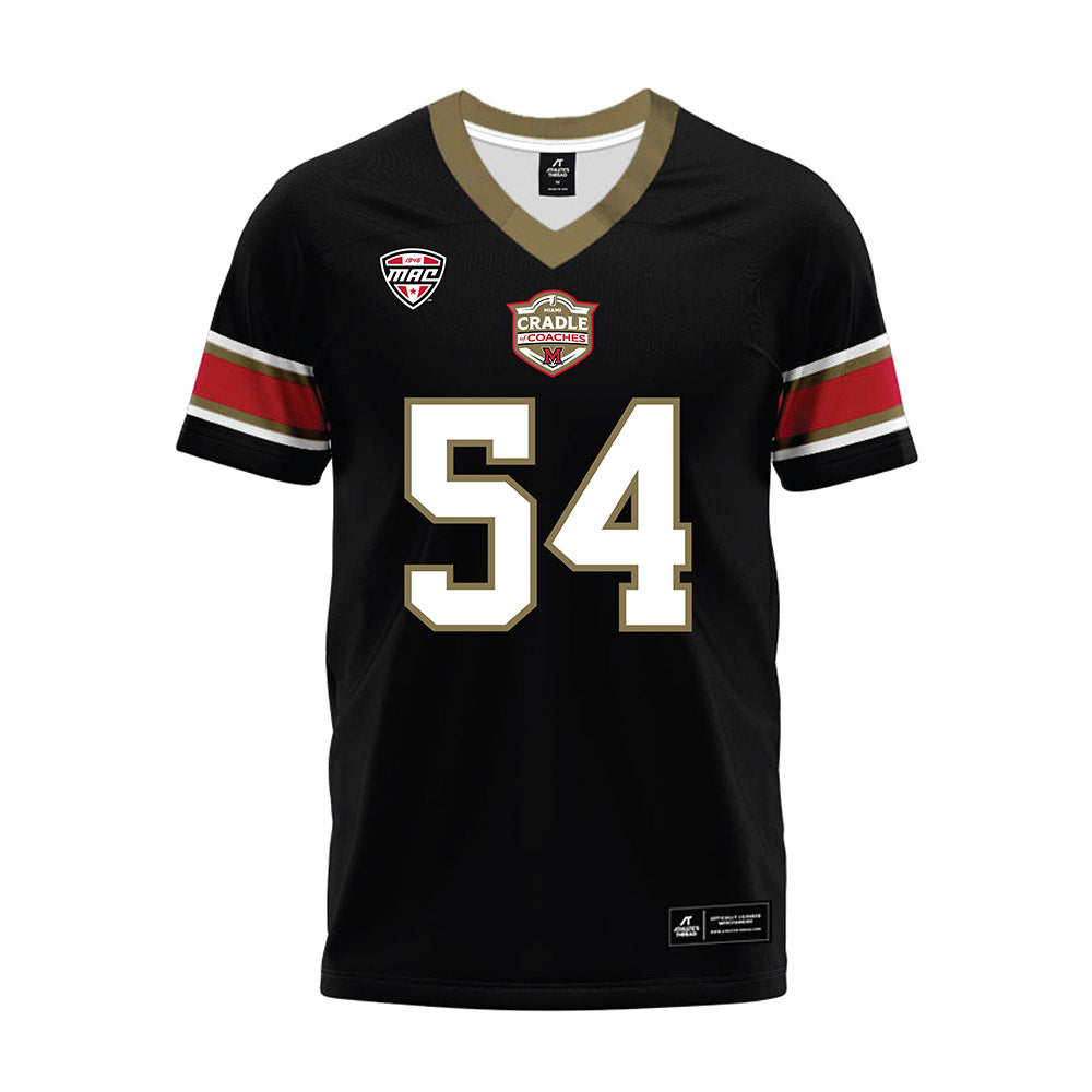 Miami of Ohio - NCAA Football : Aiden Howard - Black Premium Football Jersey-0