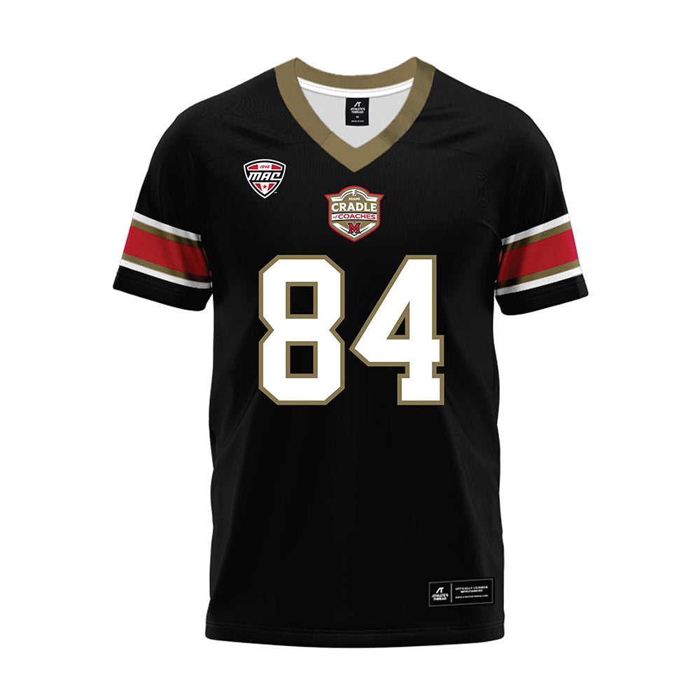 Miami of Ohio - NCAA Football : Cole Weaver - Black Premium Football Jersey-0