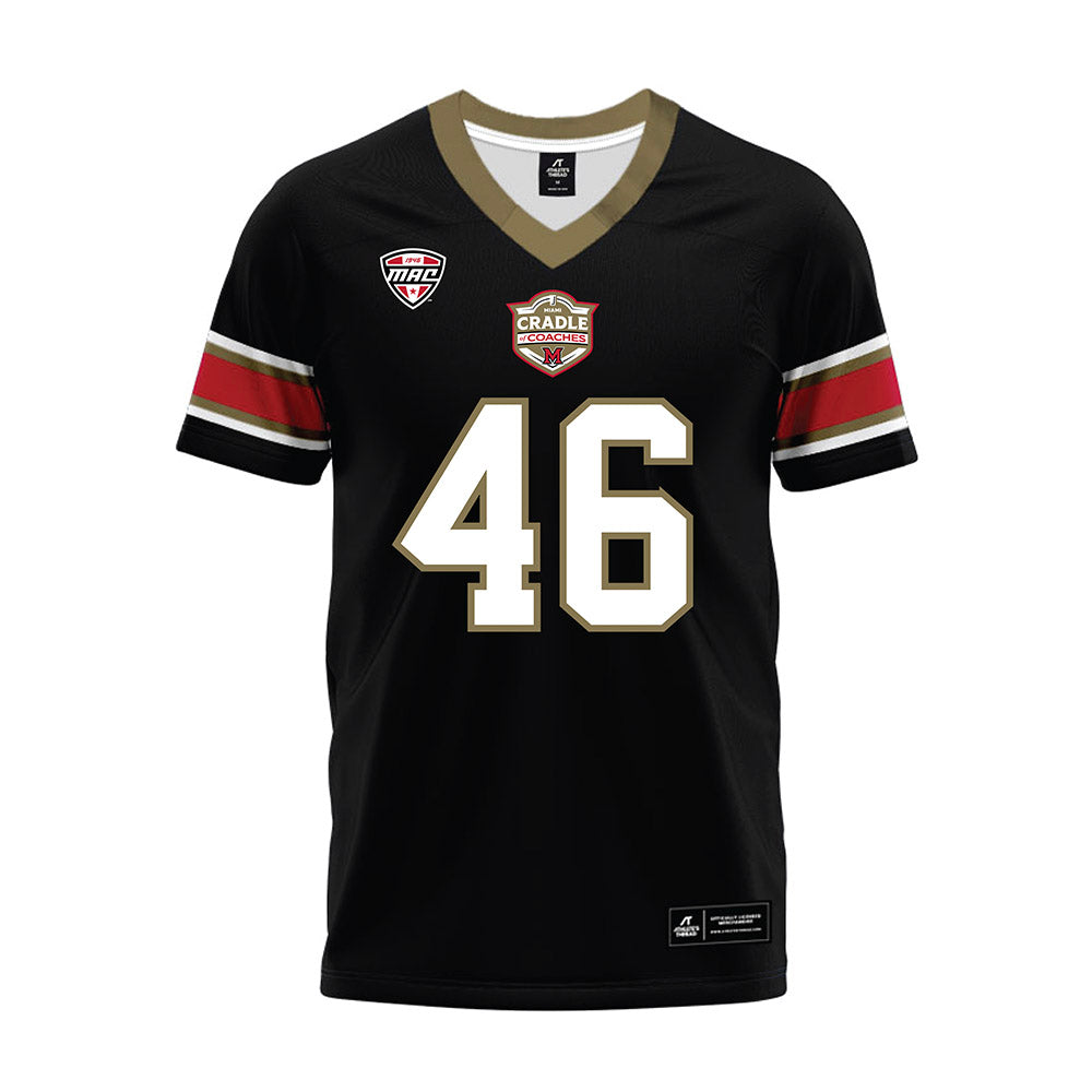 Miami of Ohio - NCAA Football : Luke Myers - Black Premium Football Jersey-0