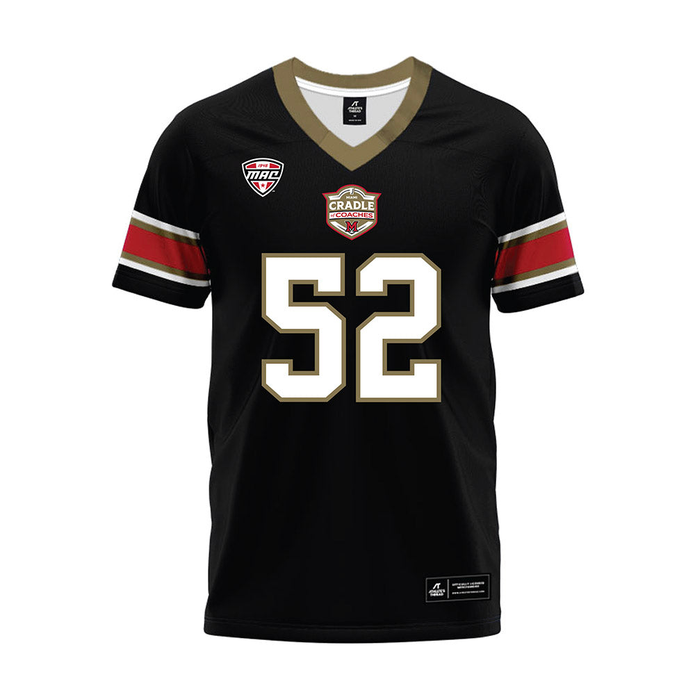 Miami of Ohio - NCAA Football : Nasir Washington - Black Premium Football Jersey-0