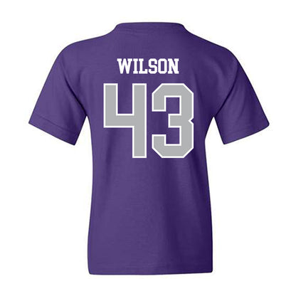 SBU - NCAA Football : Luca Wilson - Classic Shersey Youth T-Shirt-1