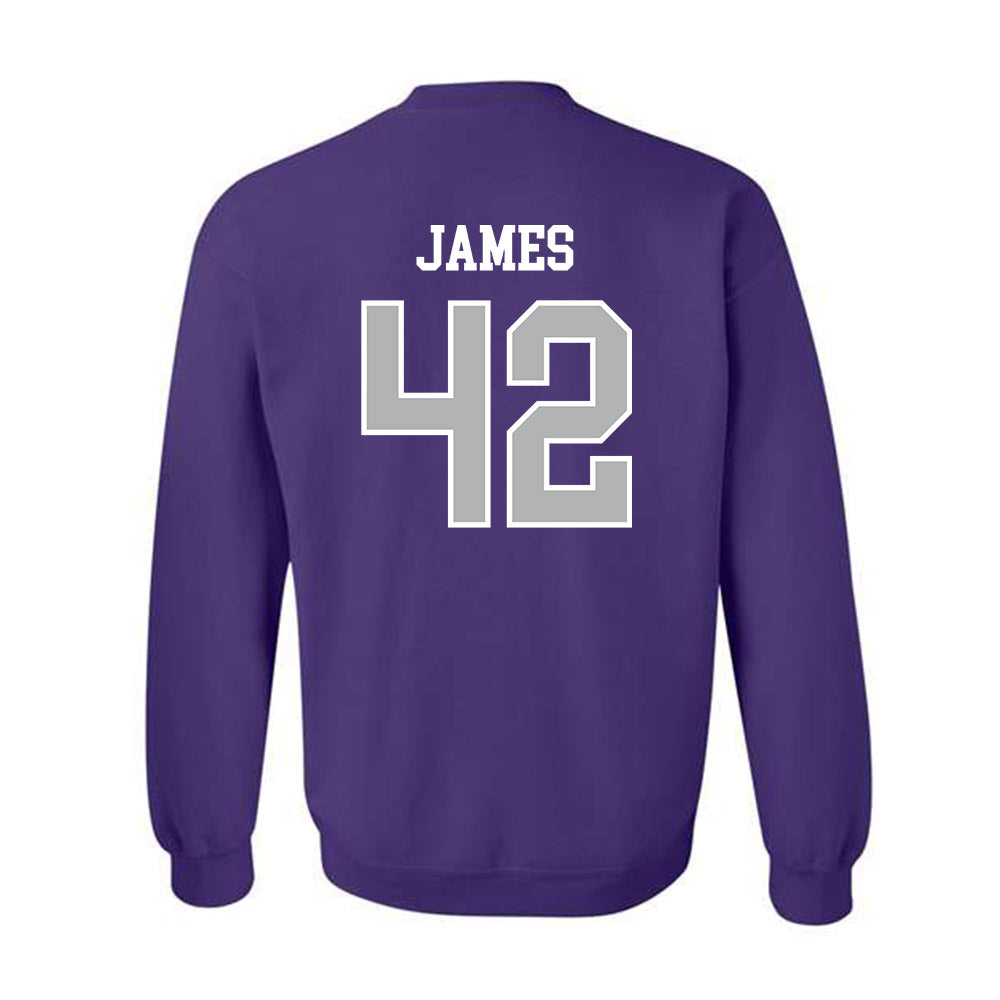 SBU - NCAA Football : Kaleb James - Classic Shersey Crewneck Sweatshirt-1