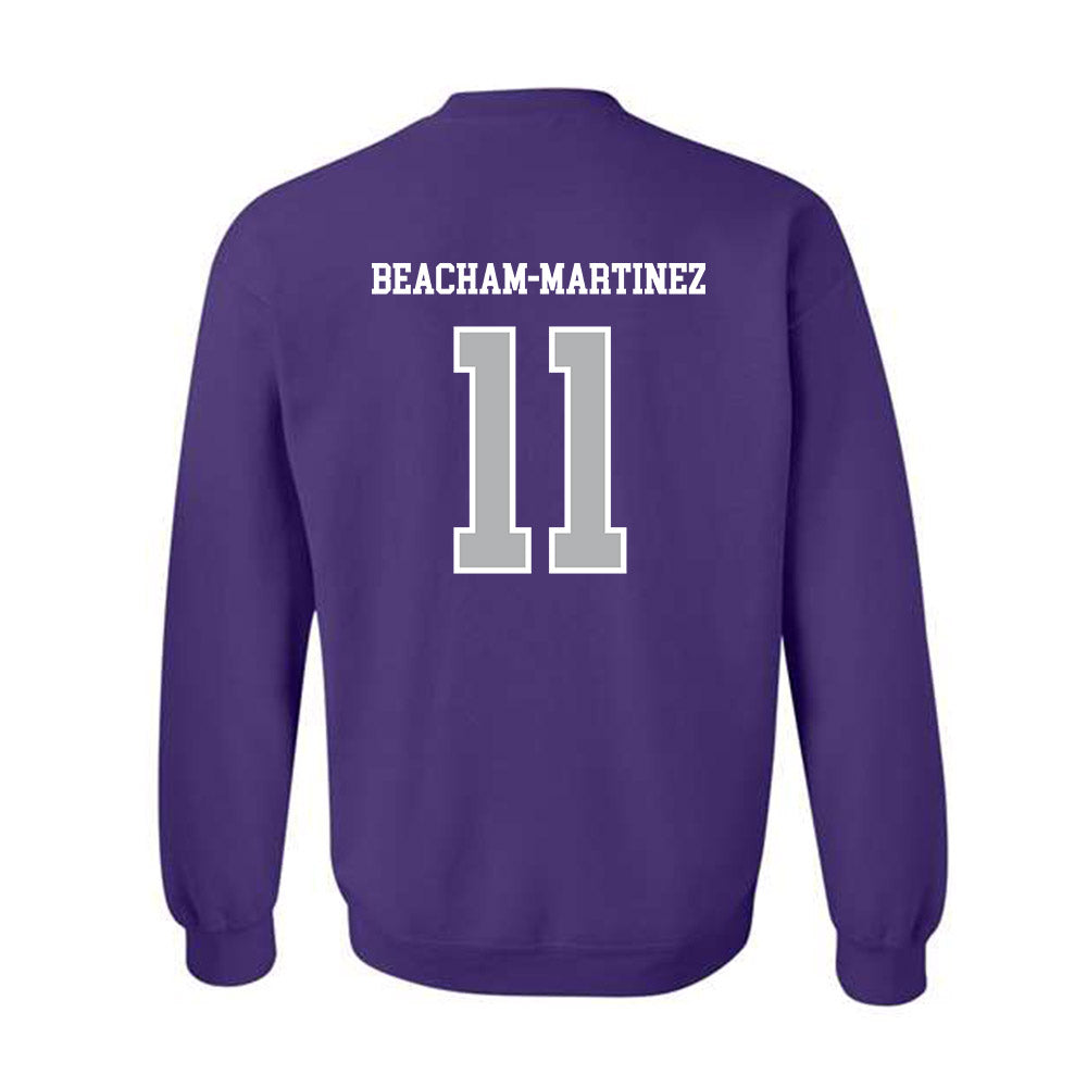 SBU - NCAA Football : Jaiden Beacham-Martinez - Classic Shersey Crewneck Sweatshirt-1