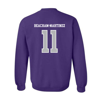 SBU - NCAA Football : Jaiden Beacham-Martinez - Classic Shersey Crewneck Sweatshirt-1