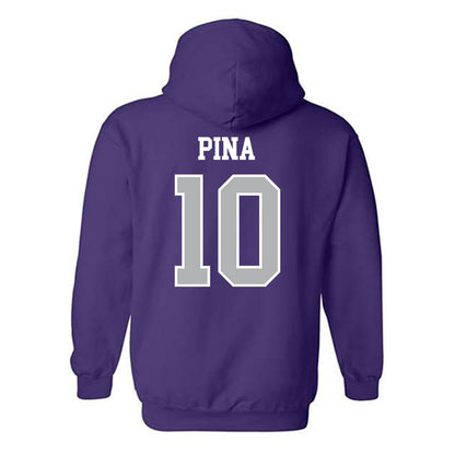 SBU - NCAA Men's Soccer : Edgar Pina - Classic Shersey Hooded Sweatshirt-1