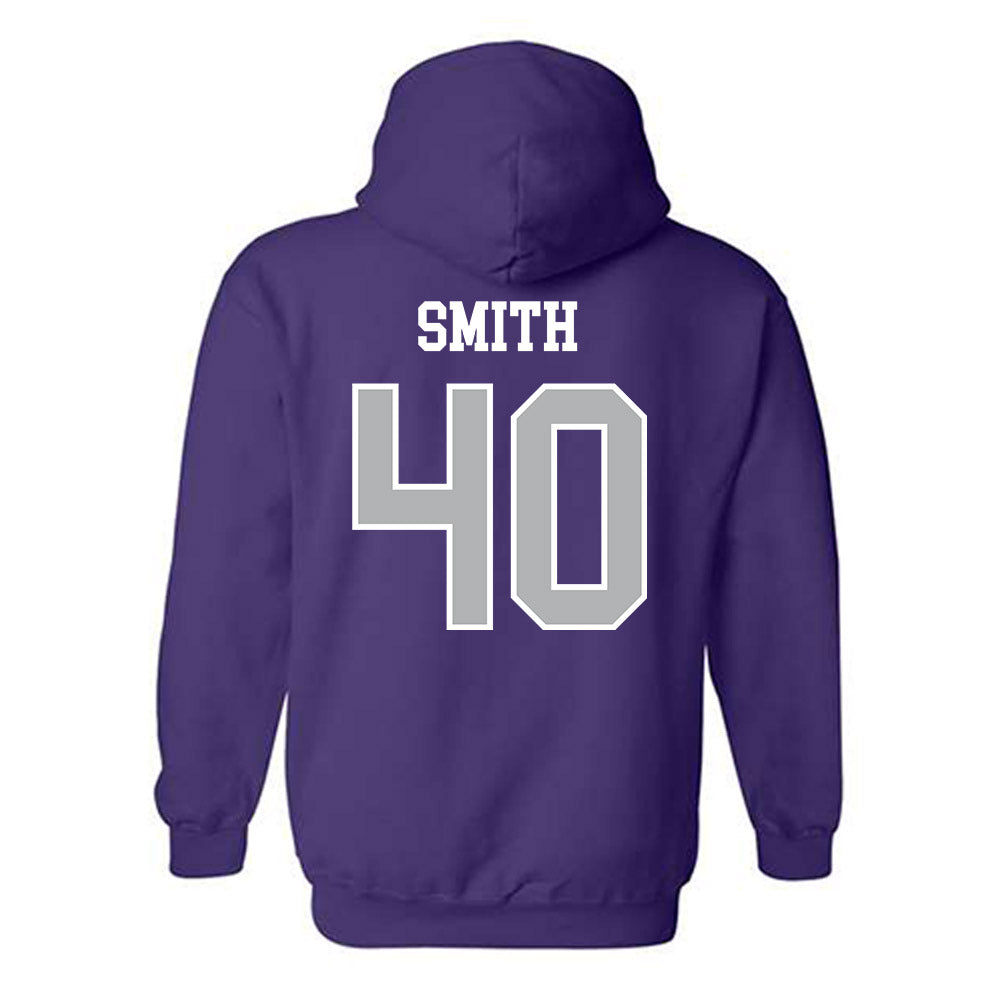 SBU - NCAA Football : Finn Smith - Classic Shersey Hooded Sweatshirt-1