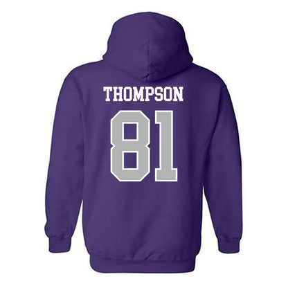 SBU - NCAA Football : Alexzander Thompson - Classic Shersey Hooded Sweatshirt-1