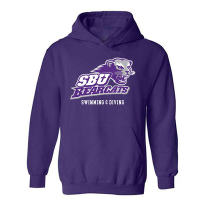SBU - NCAA Men's Swimming & Diving : Aidan Hahn - Classic Shersey Hooded Sweatshirt-0