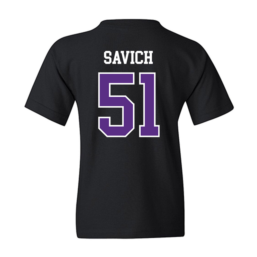 SBU - NCAA Football : Samuel Savich - Classic Shersey Youth T-Shirt-1