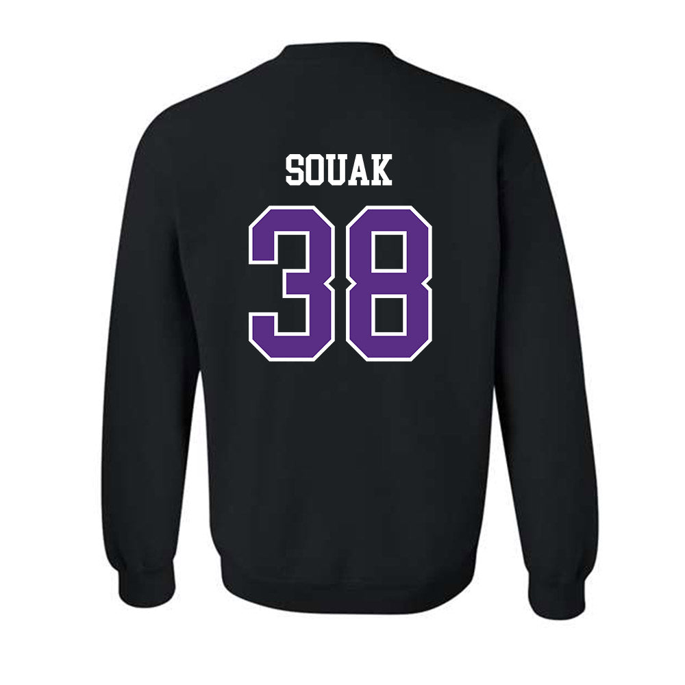 SBU - NCAA Men's Soccer : Nadir Souak - Classic Shersey Crewneck Sweatshirt-1