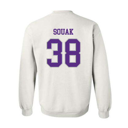 SBU - NCAA Men's Soccer : Nadir Souak - Classic Shersey Crewneck Sweatshirt-1