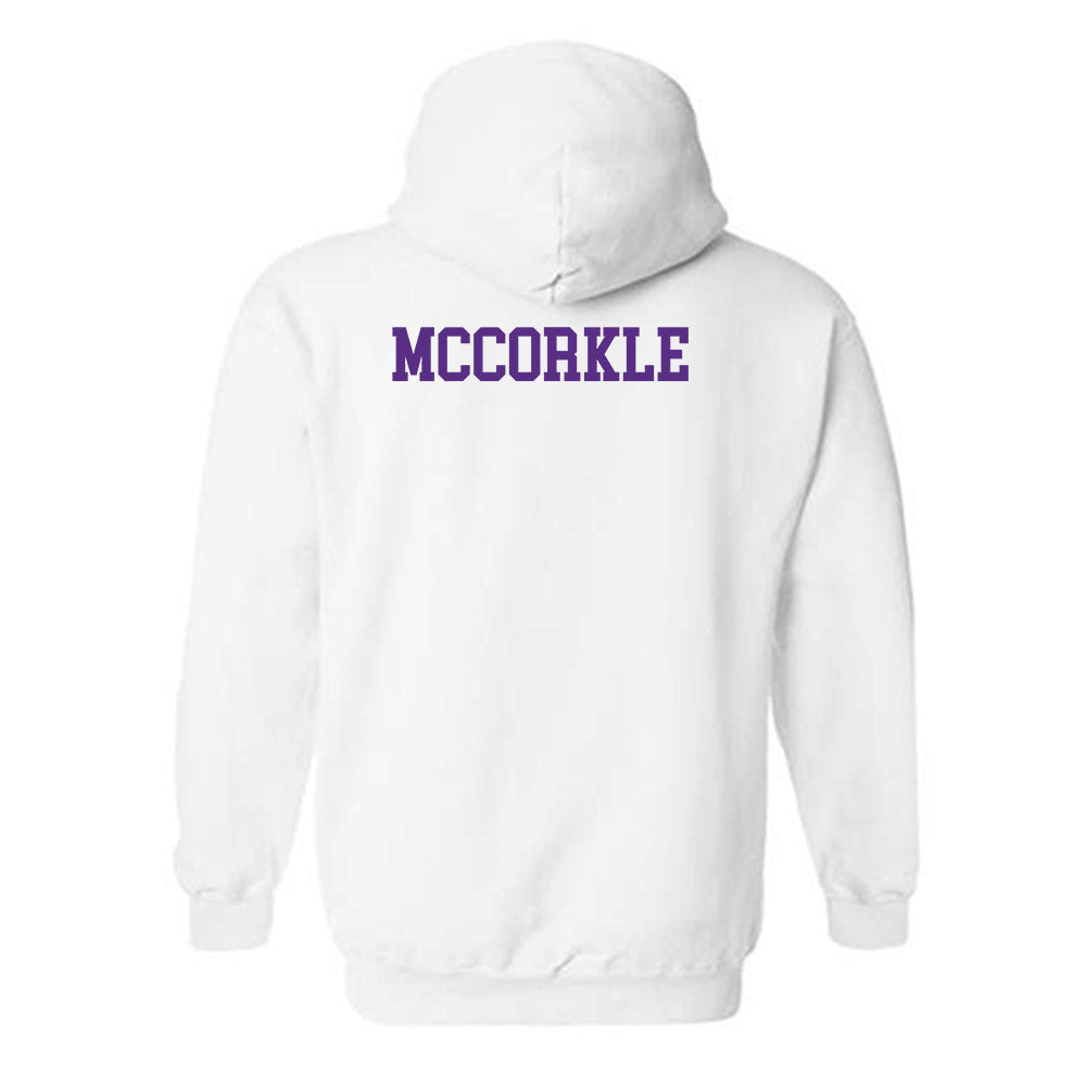 SBU - NCAA Men's Swimming & Diving : Ian McCorkle - Classic Shersey Hooded Sweatshirt-1